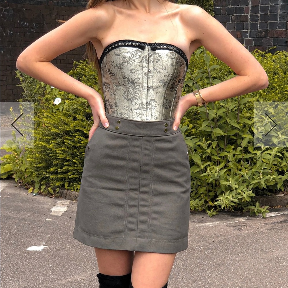 Like New Instant Shape Victorian Olive Green Corset
